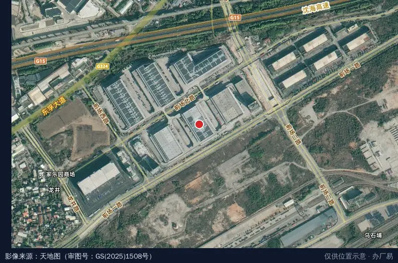 象屿智慧供应链产业园(南区)卫星位置示意图