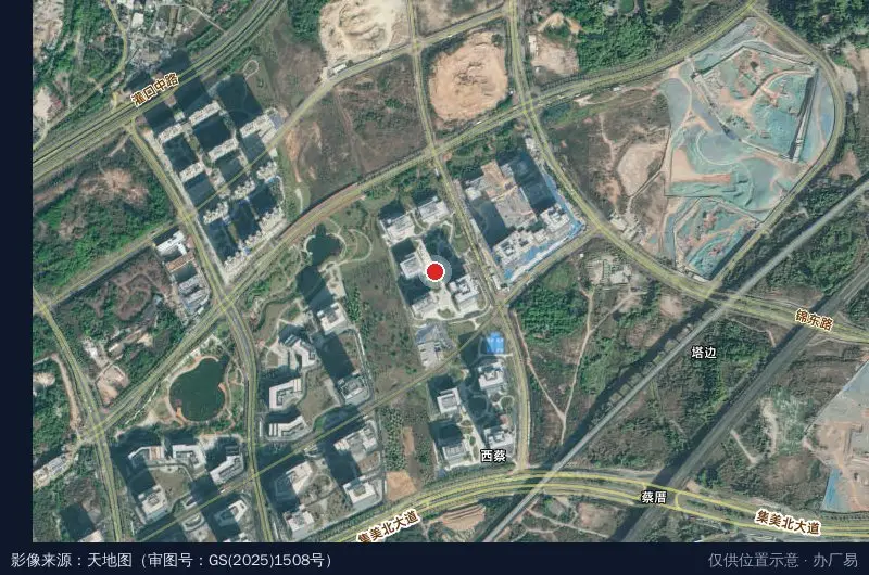 厦门软件园三期F26地块卫星位置示意图