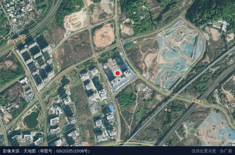厦门软件园三期F32地块卫星位置示意图