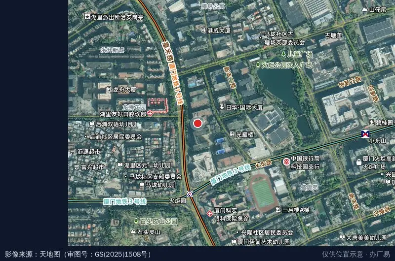 华联青创产业园卫星位置示意图