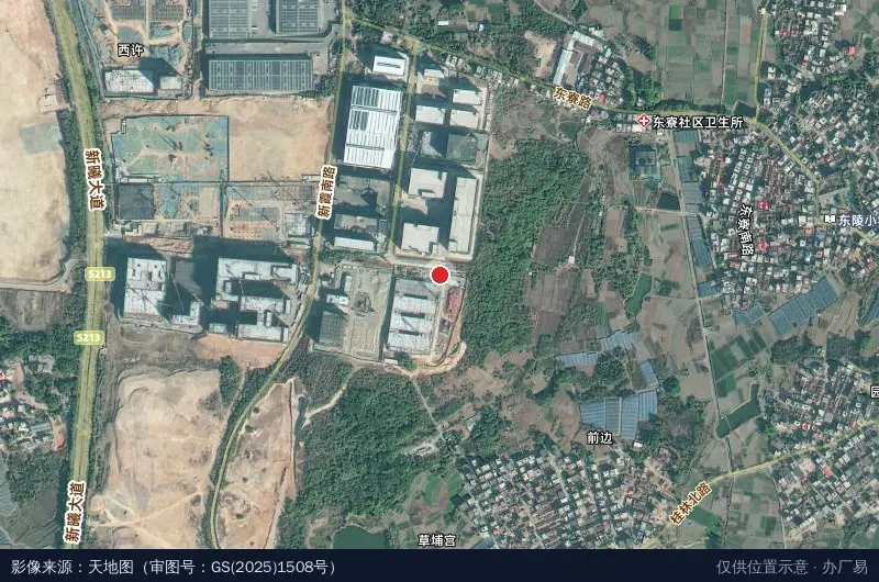 捷昕精密科技园(建设中)卫星位置示意图
