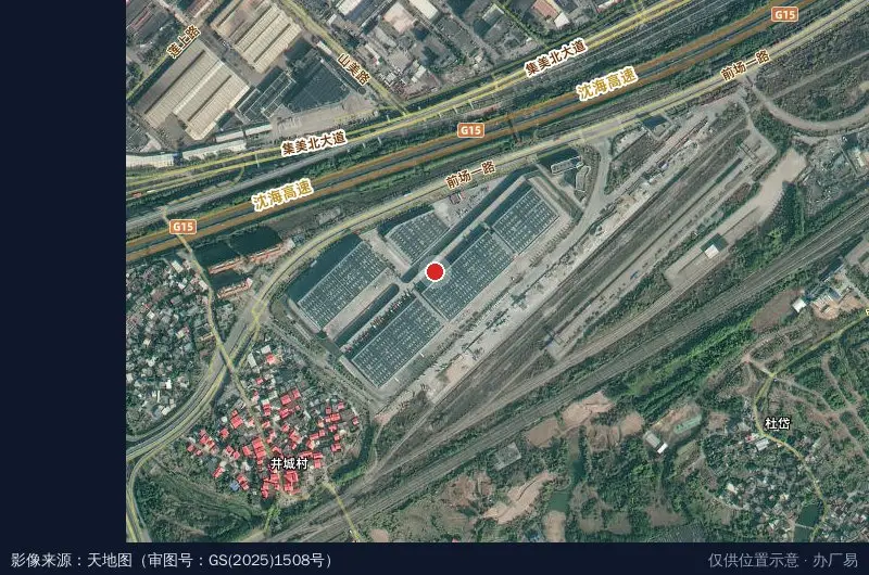 橙联跨境电商产业园卫星位置示意图