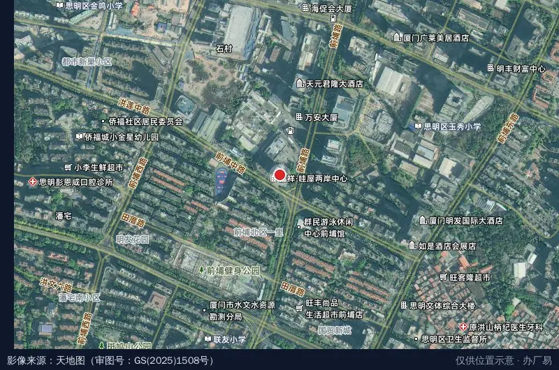 福祥海峡两岸创新园卫星位置示意图