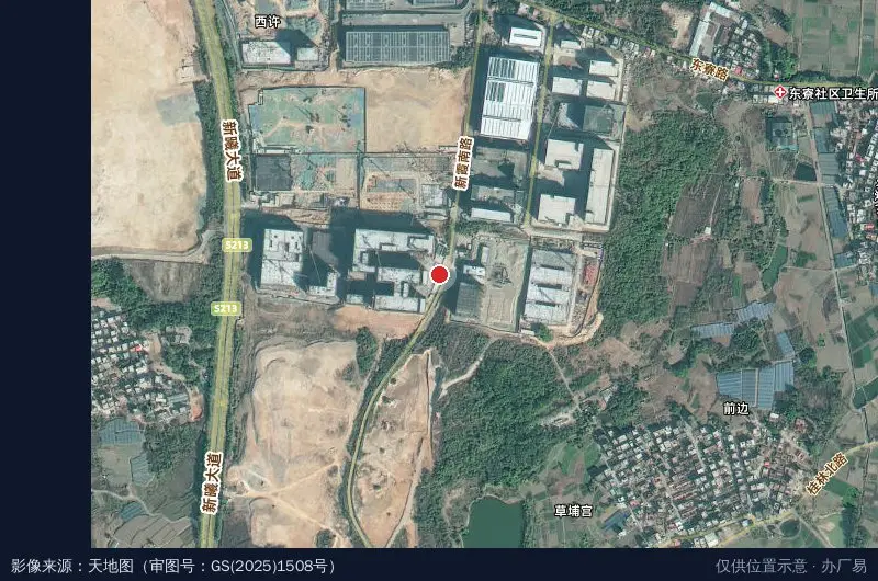 华盛弘科技园卫星位置示意图
