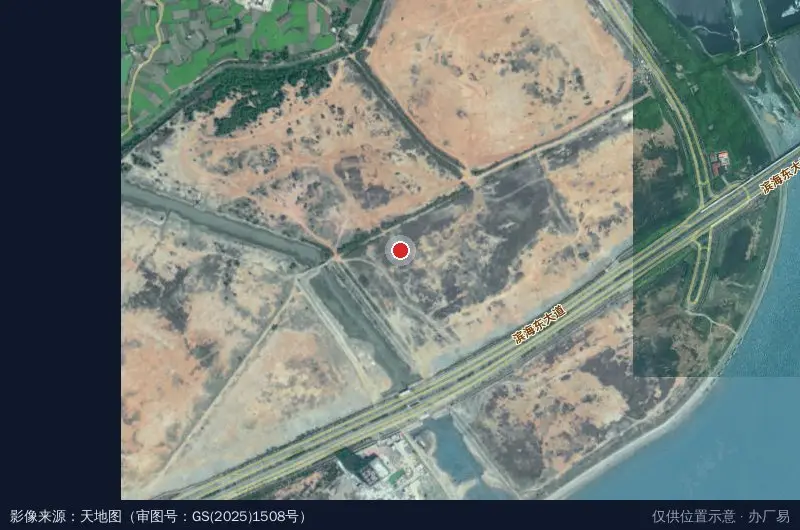 一阳生海洋科技产业园卫星位置示意图