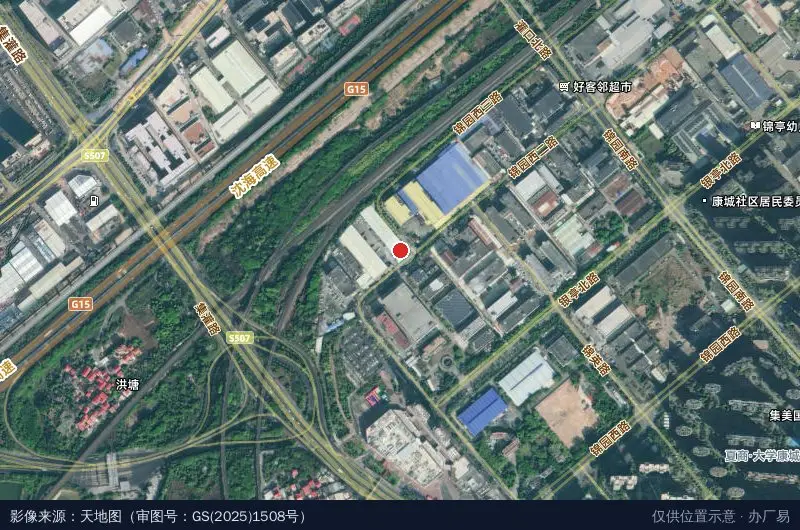 百瑞欣物流园卫星位置示意图