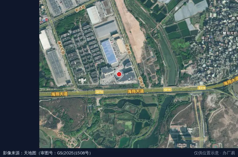 达达物流园卫星位置示意图
