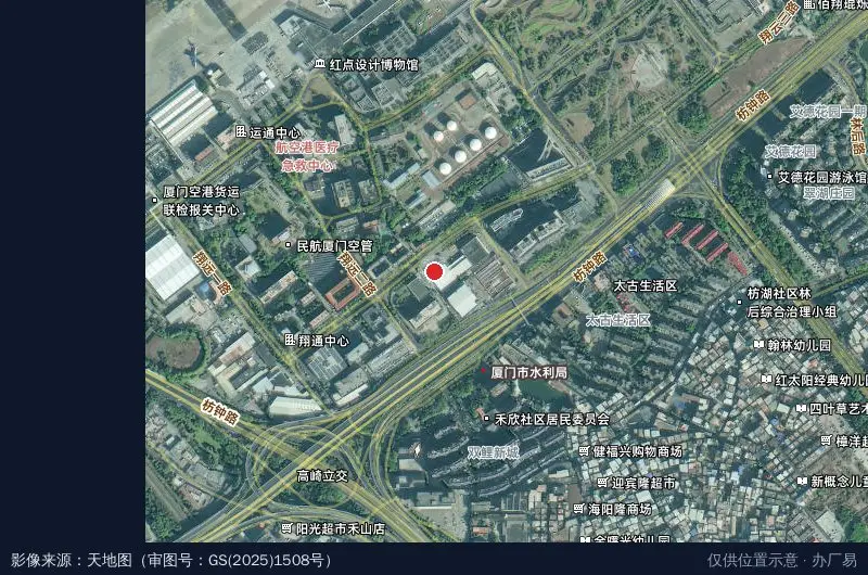 友谊物流(厦门分拨中心)卫星位置示意图