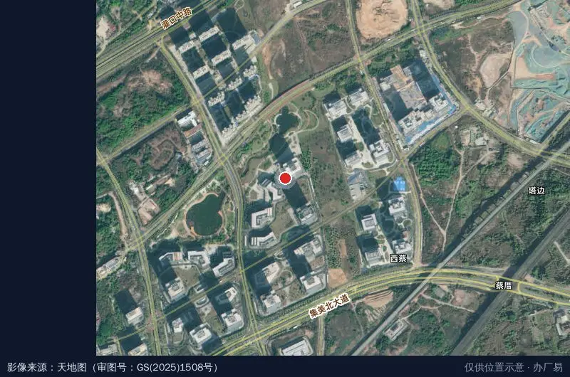 福建省(厦门)人工智能产业园卫星位置示意图