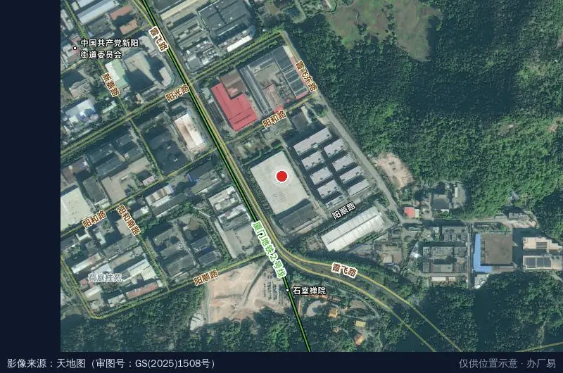 轻工视讯产业园卫星位置示意图