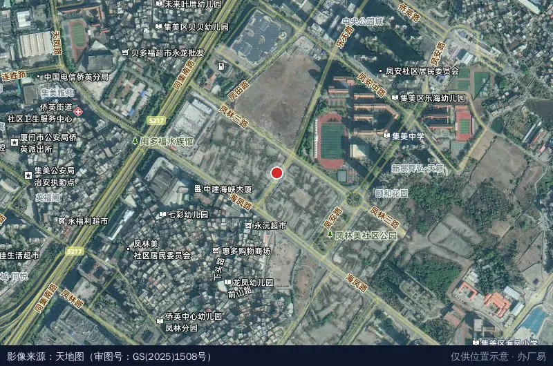 火炬集美金砖专精特新产业园项目卫星位置示意图