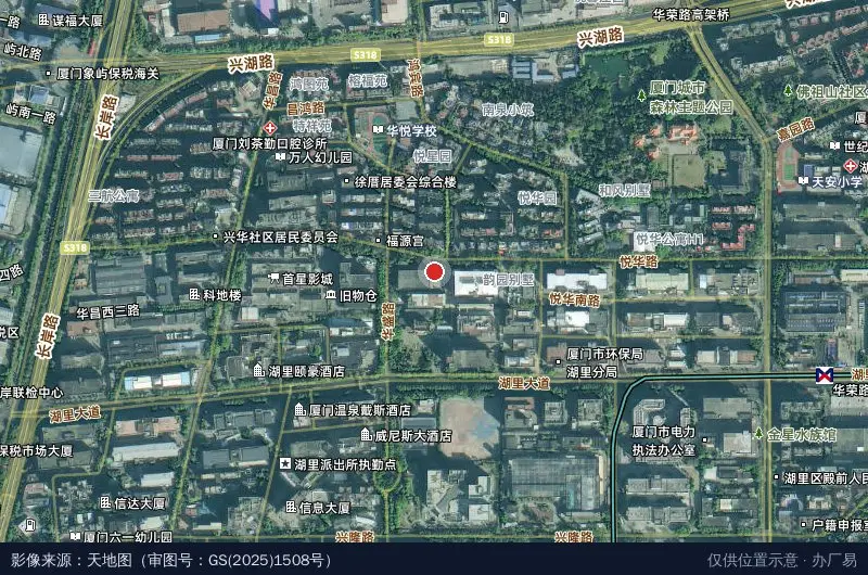 航天人力资源产业园2期卫星位置示意图