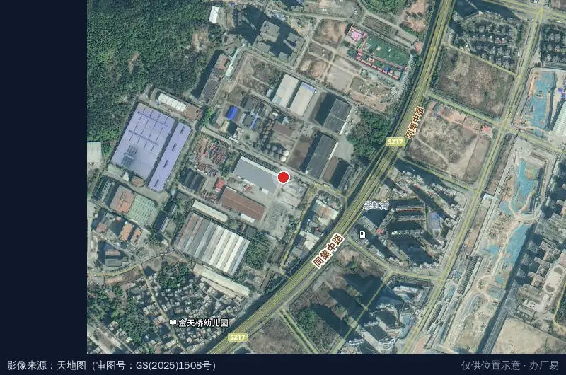 中青华丰智创产业园卫星位置示意图