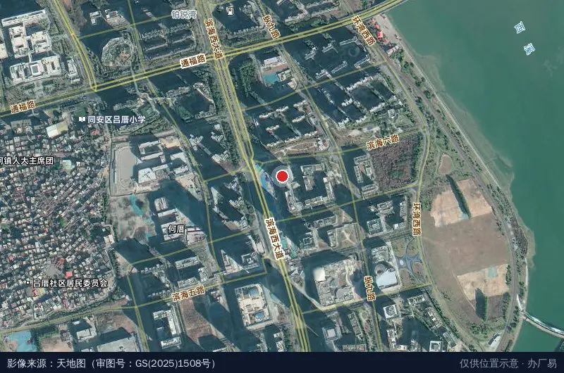 海熹跨境电商产业园卫星位置示意图