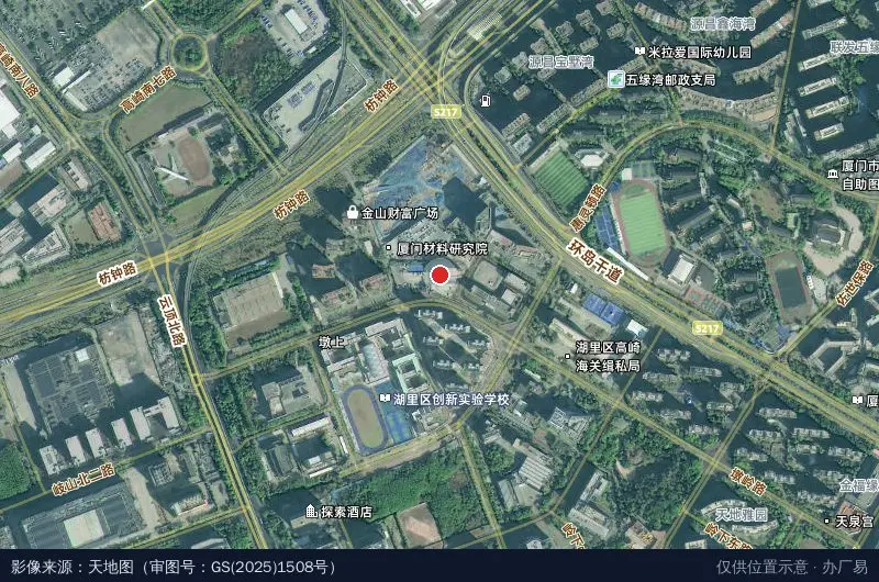 竞合拼创者产业园卫星位置示意图