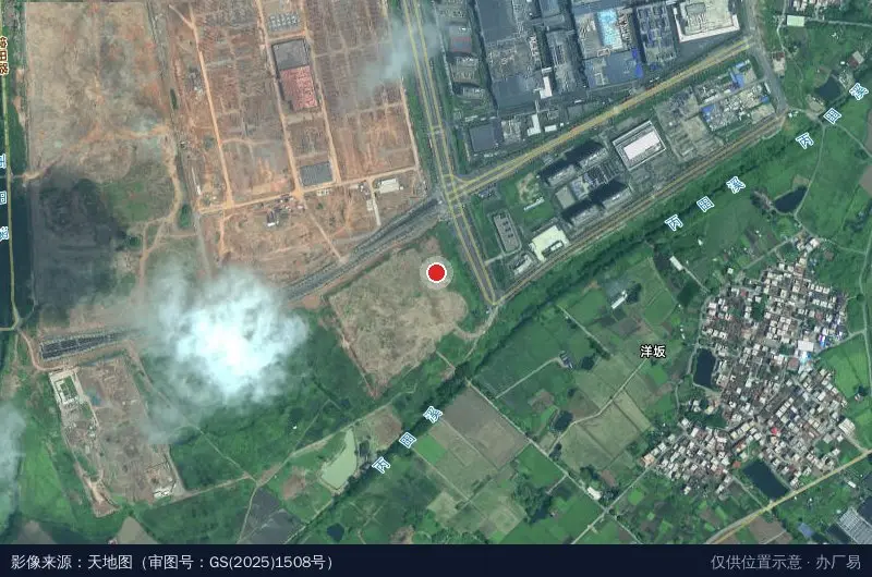 火炬智能制造产业园五期卫星位置示意图