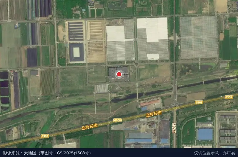 山东东篱健康产业园卫星位置示意图
