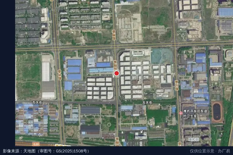 深圳(潍坊)科技工业园1号园区卫星位置示意图