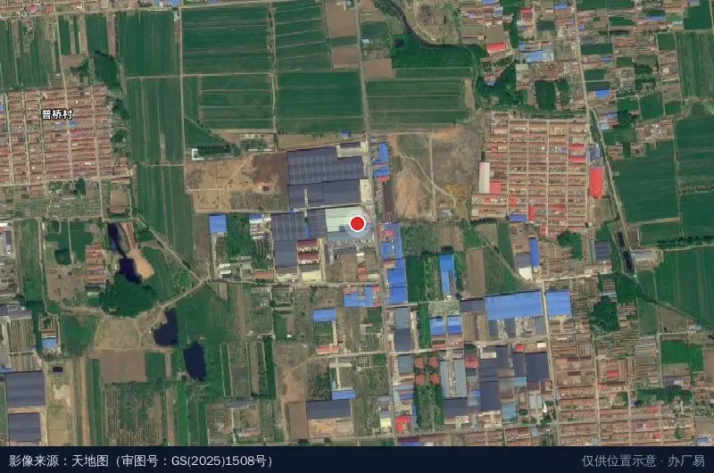 诸城市环保设备产业园卫星位置示意图