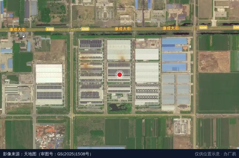 豪迈第三工业园卫星位置示意图