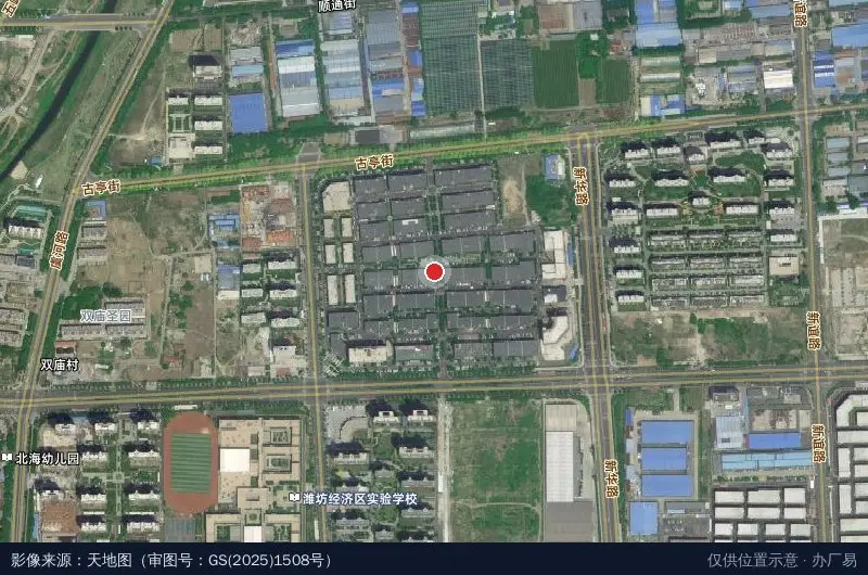 中南高科·潍坊鸢都汇智产业园卫星位置示意图
