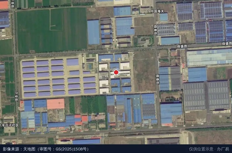 中国青建企业自由港卫星位置示意图