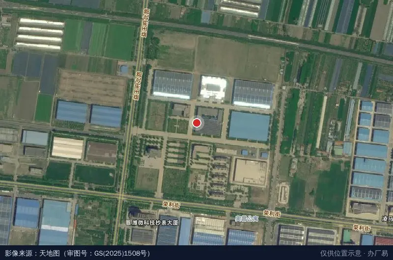 青州耐威航电产业园卫星位置示意图