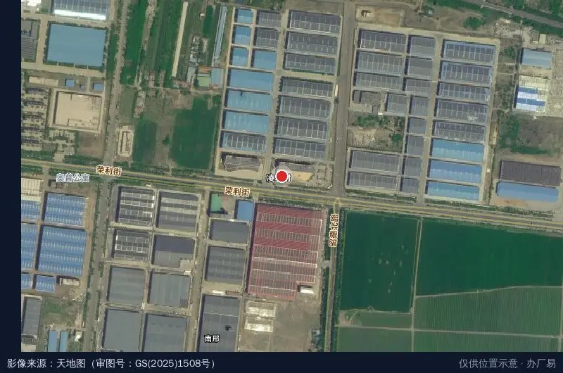 青州经济开发区卫星位置示意图