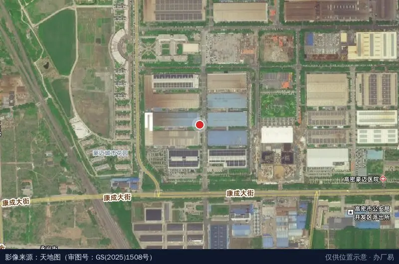 豪迈第二工业园 A区卫星位置示意图