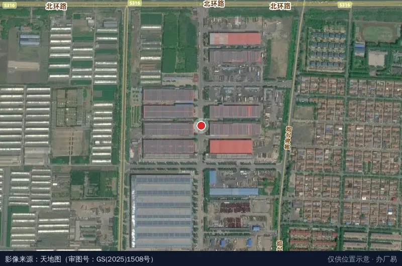 半岛物流城卫星位置示意图