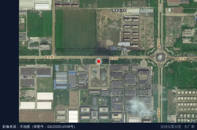 华冶科技城卫星位置示意图