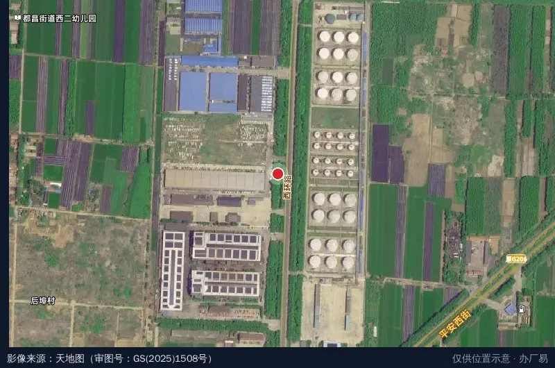 山东康洁环保科技产业园卫星位置示意图