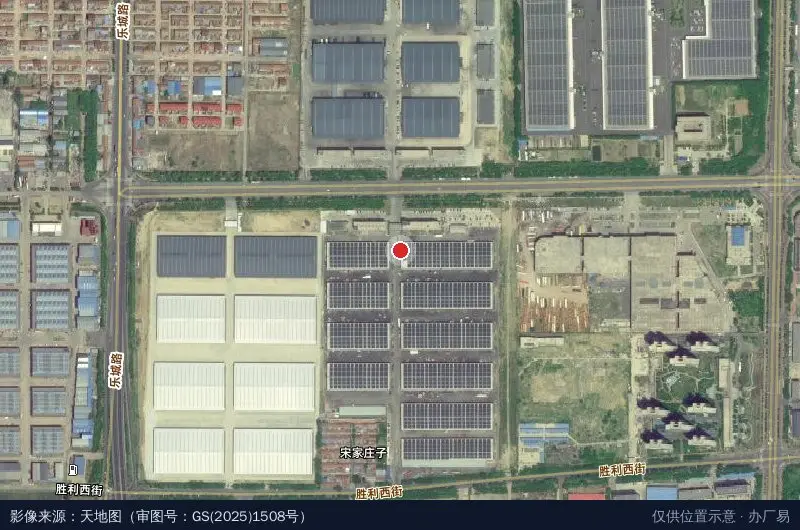 潍坊传化物流园卫星位置示意图