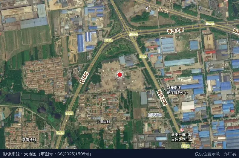 宏图泊车物流园卫星位置示意图