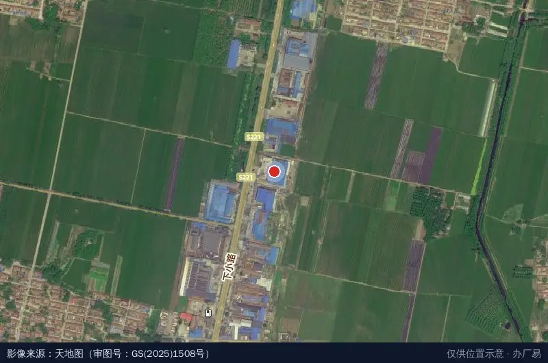 昌邑市香远冷链物流园卫星位置示意图