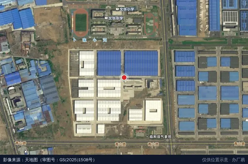 山东膜结构智造产业园卫星位置示意图