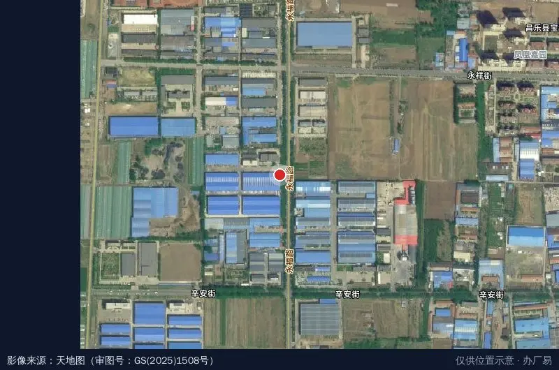山东高端新材料产业园卫星位置示意图