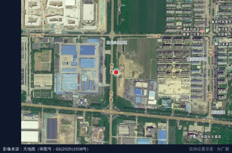 崇敬智慧家装产业园卫星位置示意图