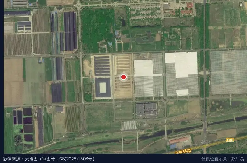 前阙飞龙食品生态产业园卫星位置示意图