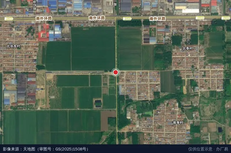 恒翊生态农业产业园卫星位置示意图