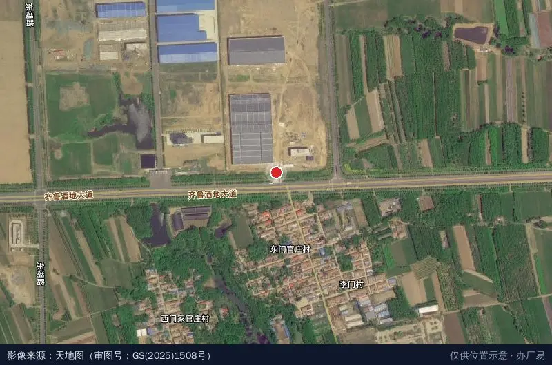 优博控股产业园卫星位置示意图