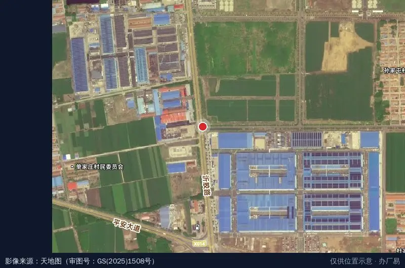 高密市万海隆通智能制造产业园卫星位置示意图