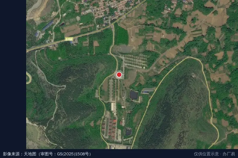 青州书画产业基地卫星位置示意图