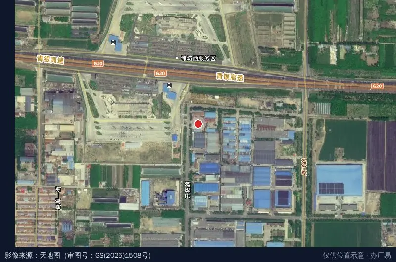 潍坊市潍城区崔家香油厂卫星位置示意图