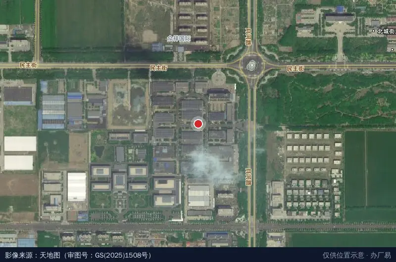 潍坊经济开发区高新产业园卫星位置示意图