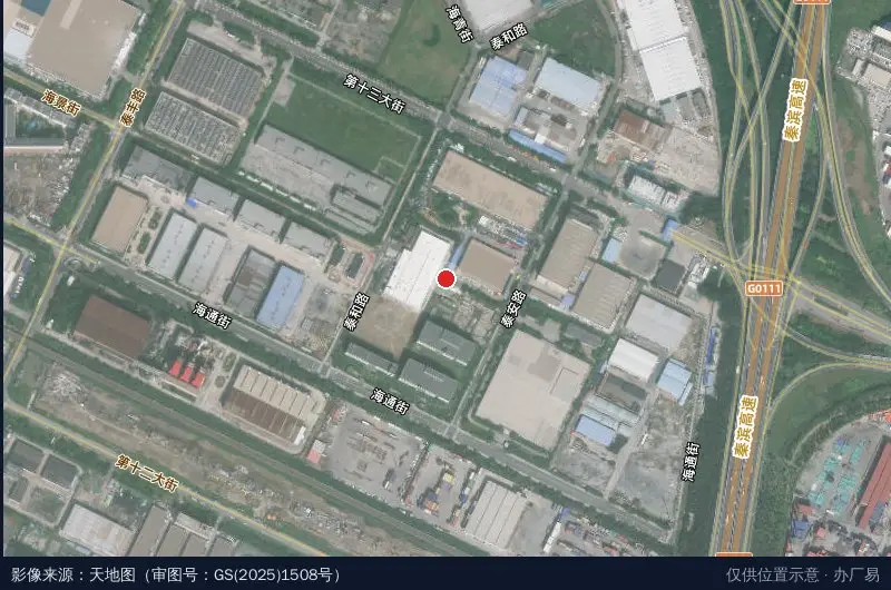 天津泰达综合保税区卫星位置示意图