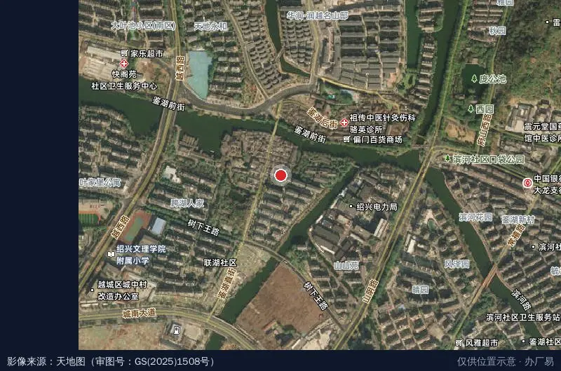 筑脸科技文化产融中心卫星位置示意图