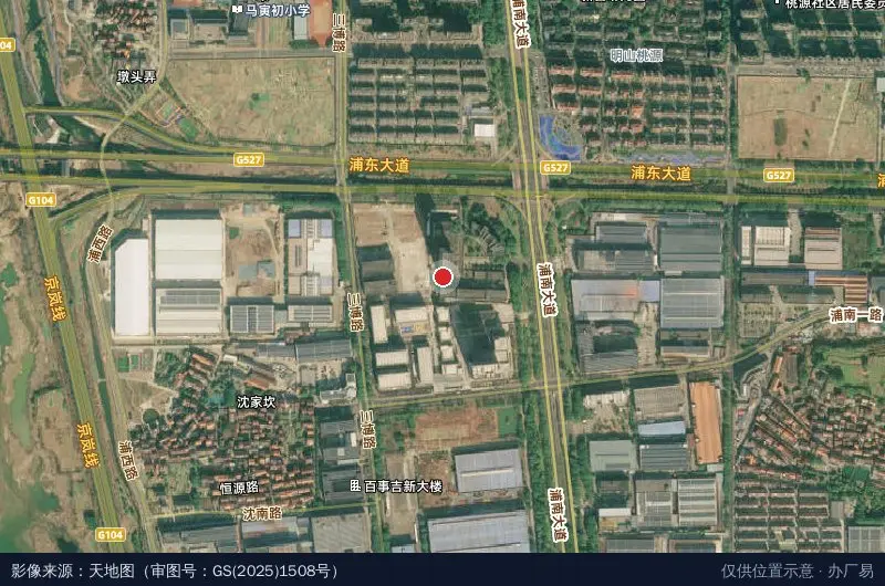 嵊州市人力资源服务产业园卫星位置示意图