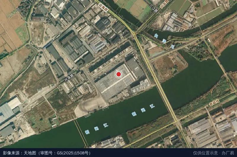 滨海港现代物流园卫星位置示意图