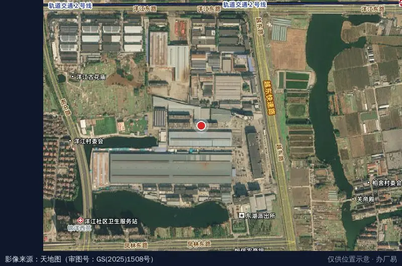 绍兴双保仓储物流园区5号楼6号仓库卫星位置示意图